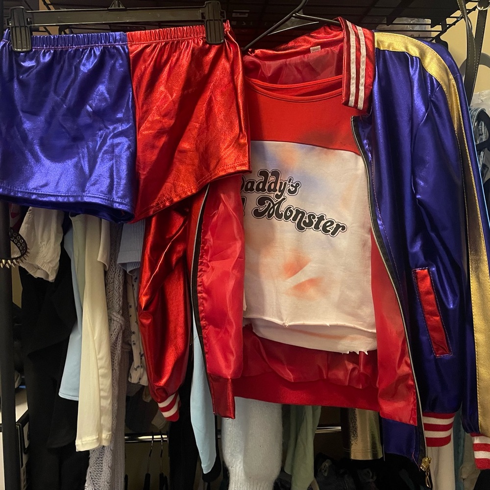 Harley Quinn 3 piece costume set